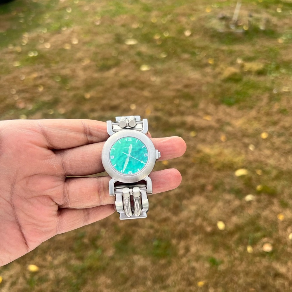 Android Steam Punk Watch green face